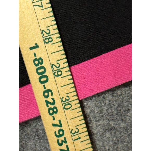 Nike Dri-Fit Cropped Capri Pants Womens Large Black & Pink - Picture 6 of 10